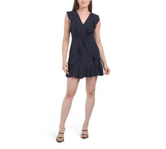 Ruffle Sleeve Mini Dress